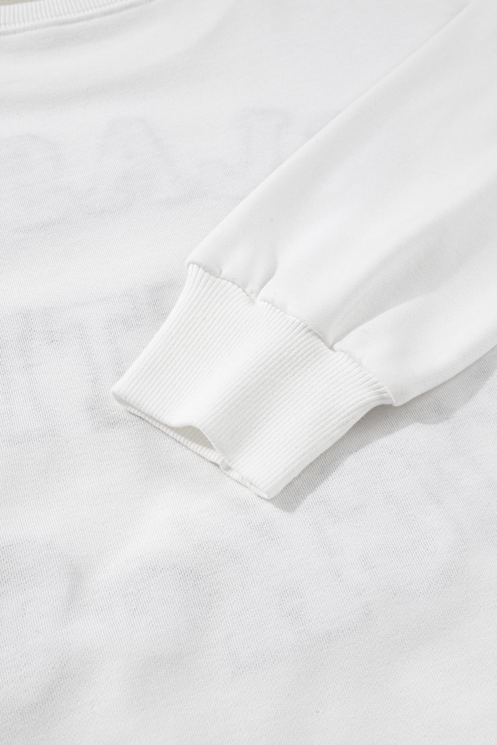 Black CLASSY UNTIL KICKOFF Plush Letter Patched Loose Sweatshirt