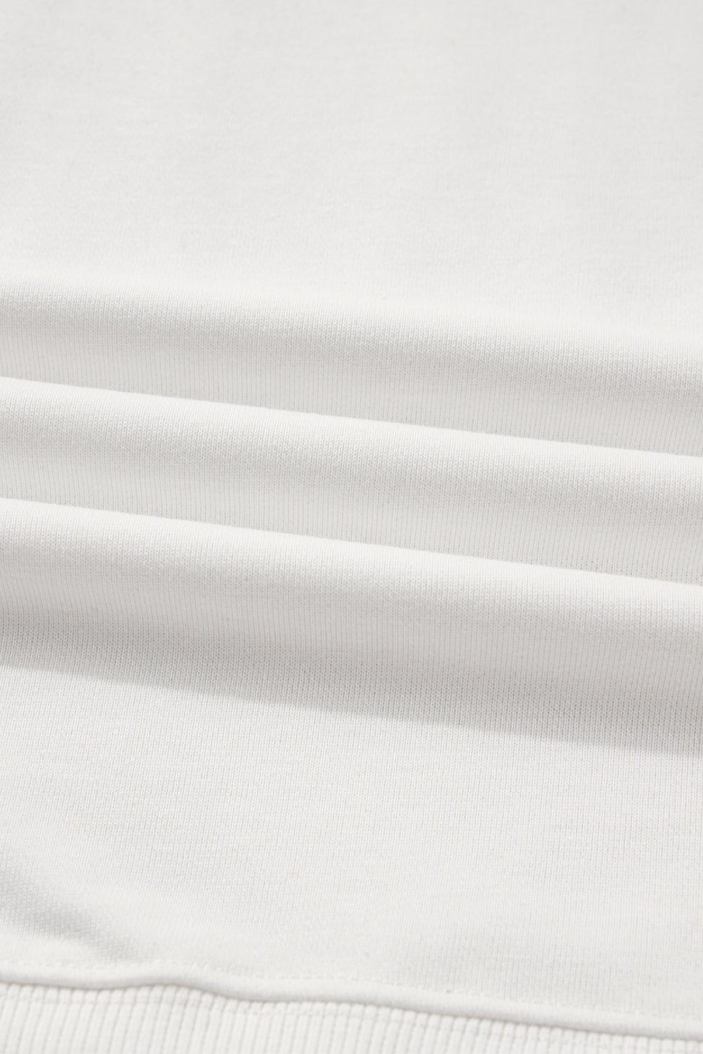 Sudadera blanca de cuello redondo con estampado de letras FOOTBALL