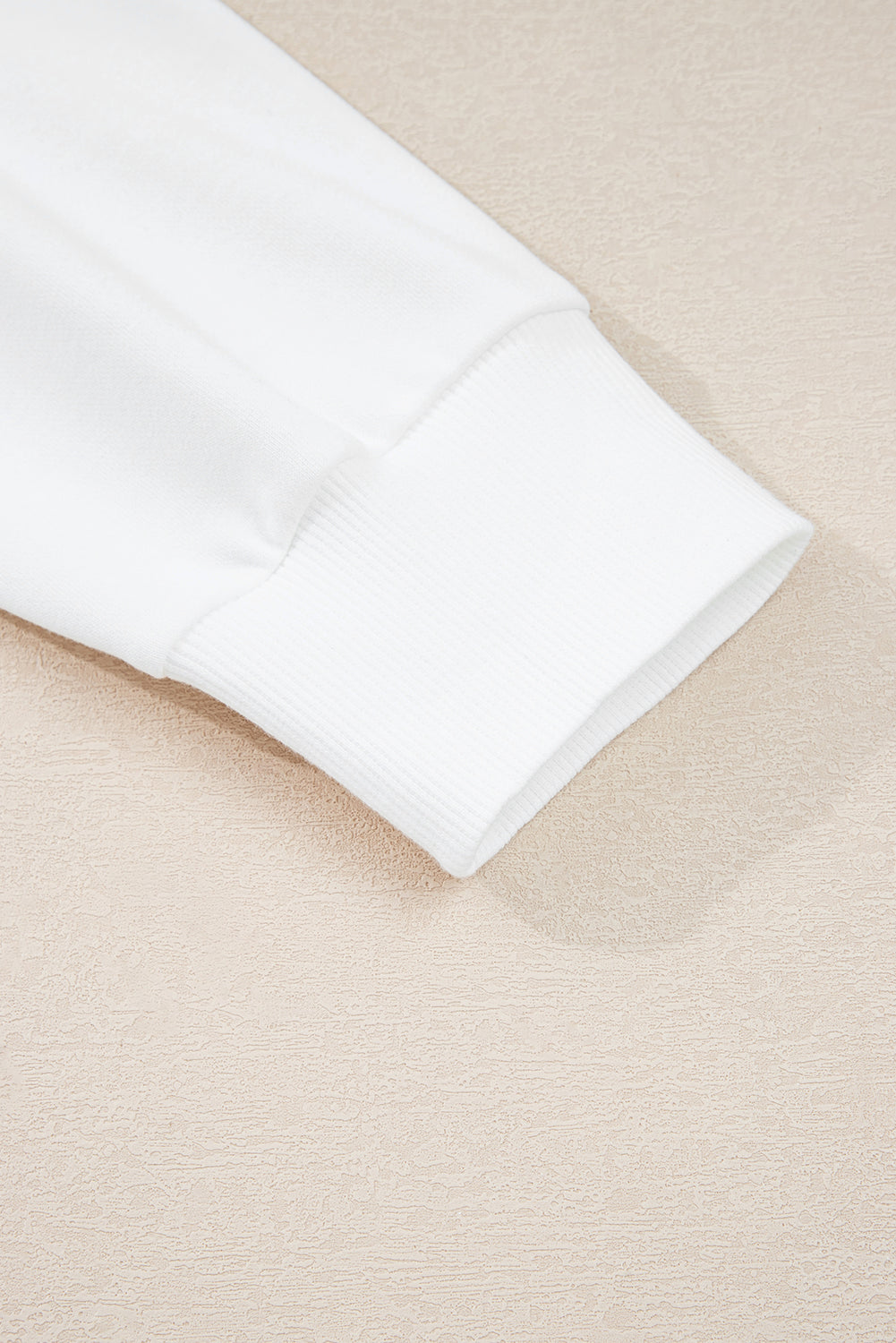 Beige Big Bow Pattern Plus Size Drop Shoulder Sweatshirt