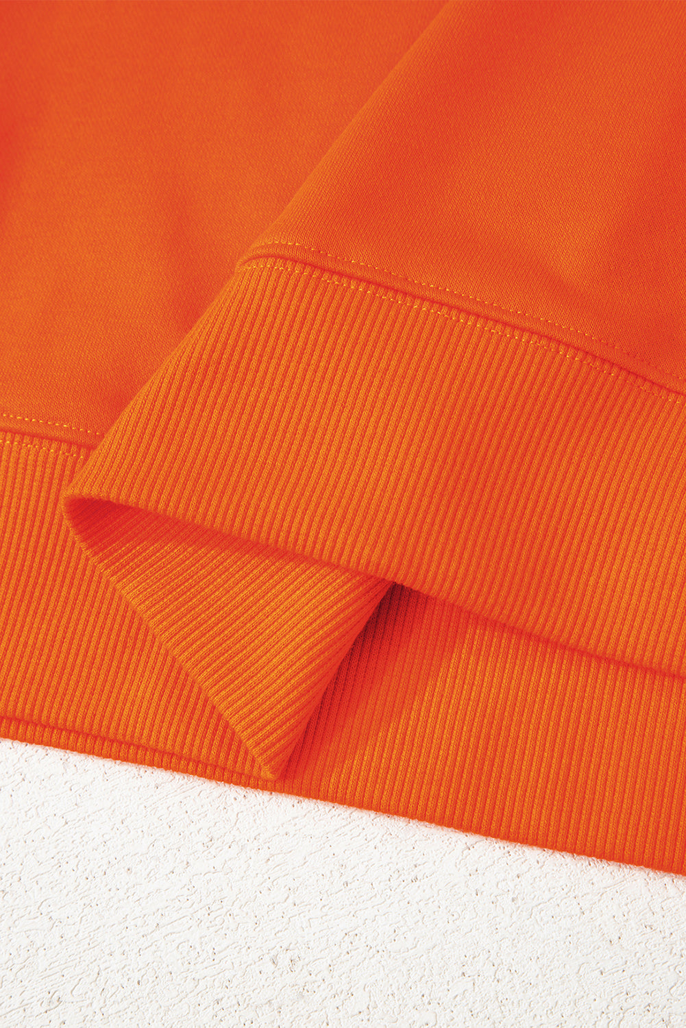 Navy Blue Preppy Striped Sleeve Loose Sweatshirt