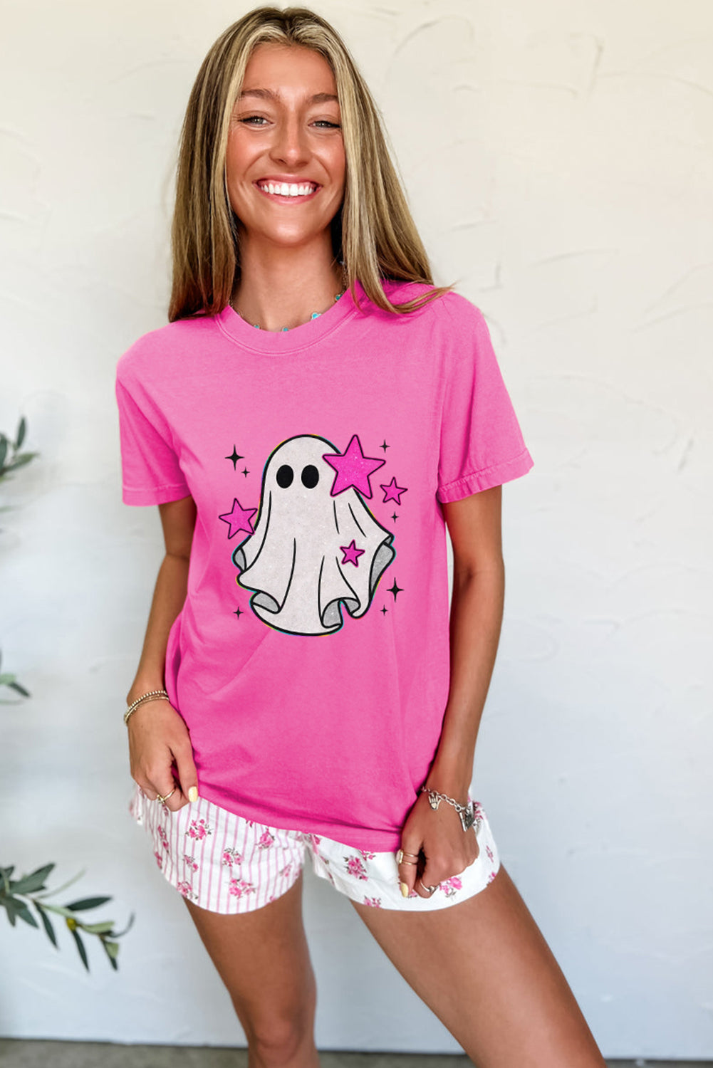 Sachet Pink Ghost Halloween T Shirt