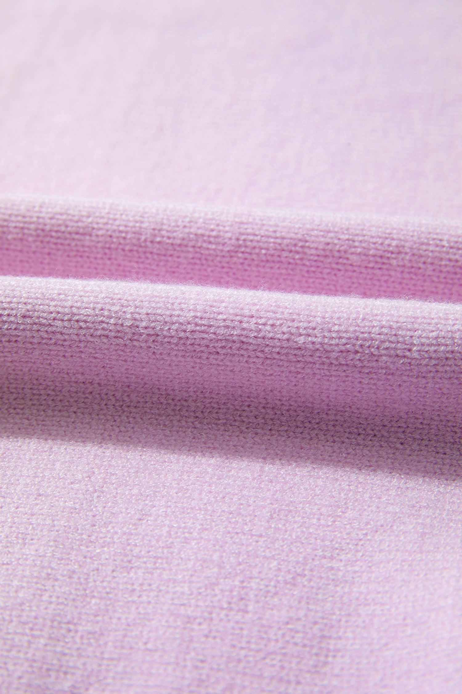 Orchid Bouquet Rainbow Stitching Balloon Sleeve Relaxed Sweater