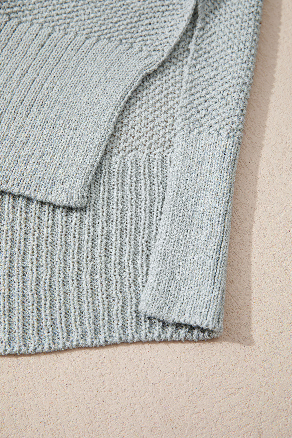 Suéter holgado con cuello en V y bloques de color Evergreen