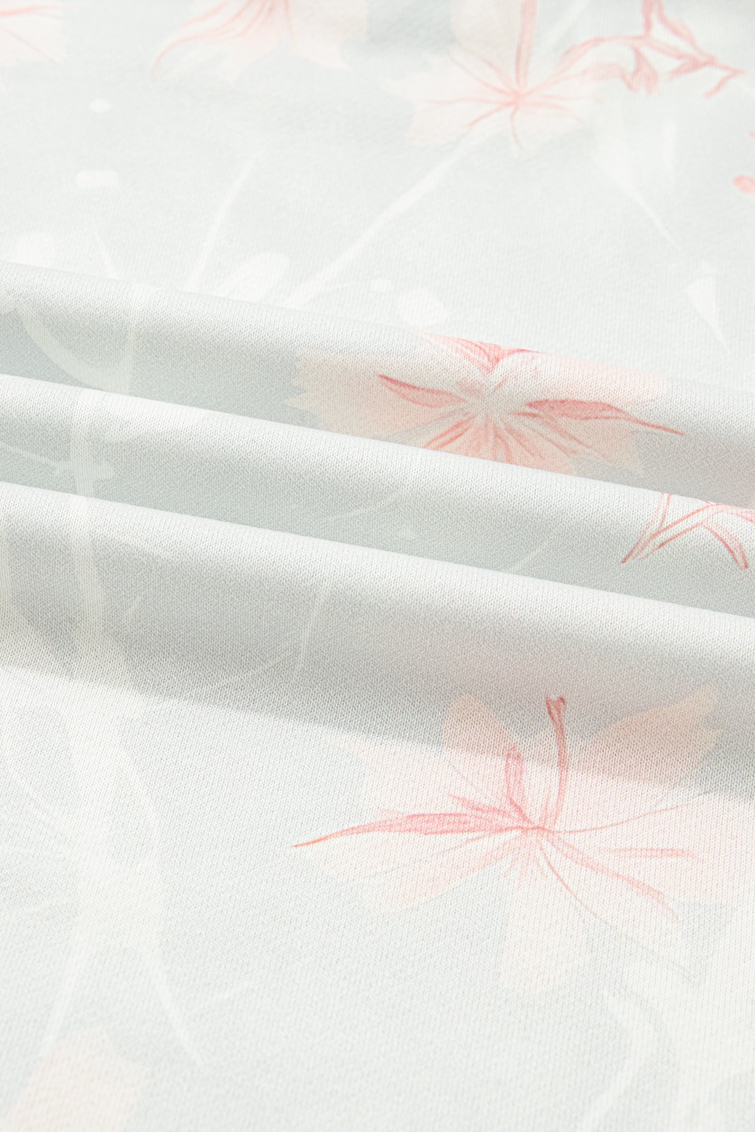 Sweat à capuche ample grande taille à imprimé floral gris