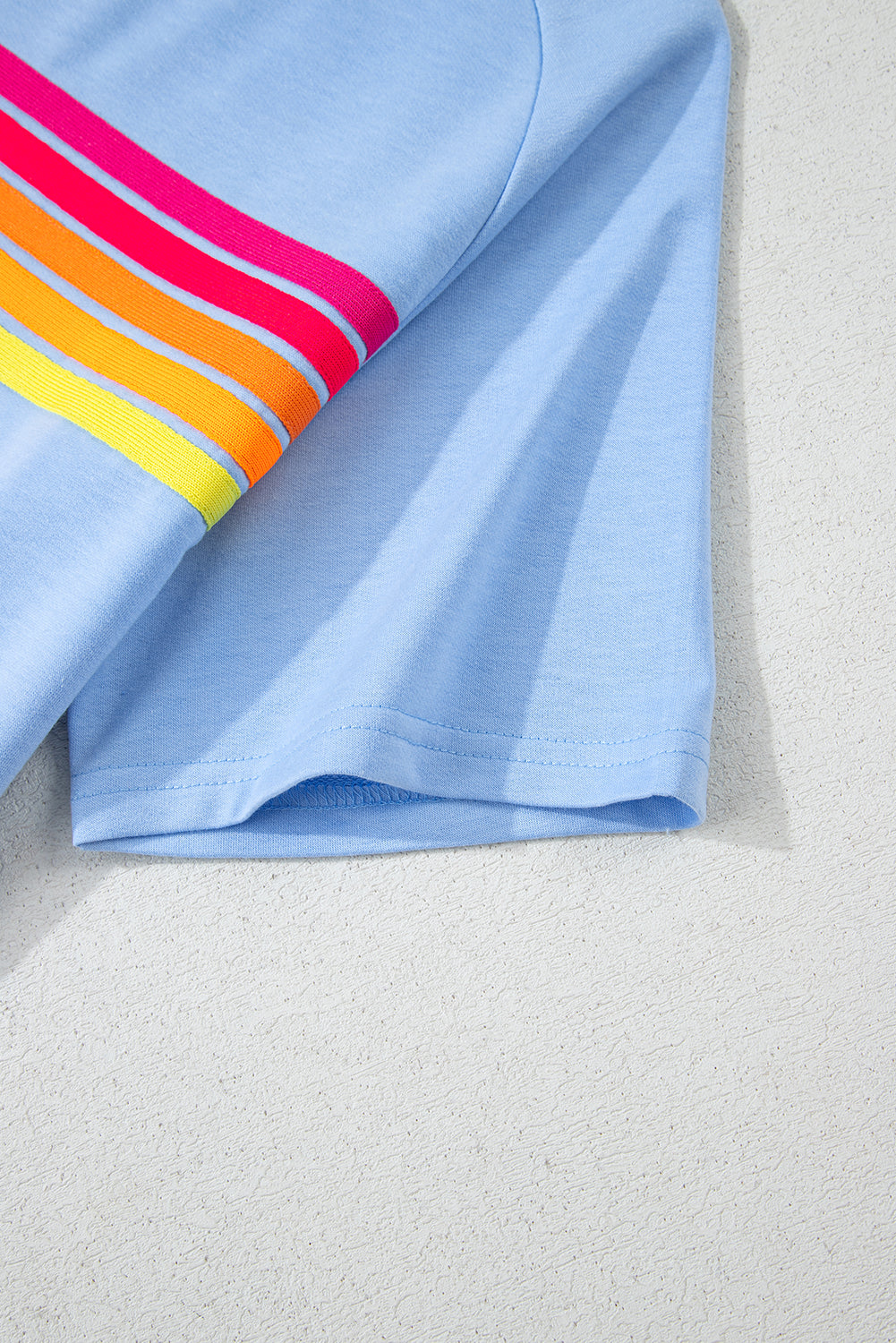 Bonbon Colorful Striped Casual Tee