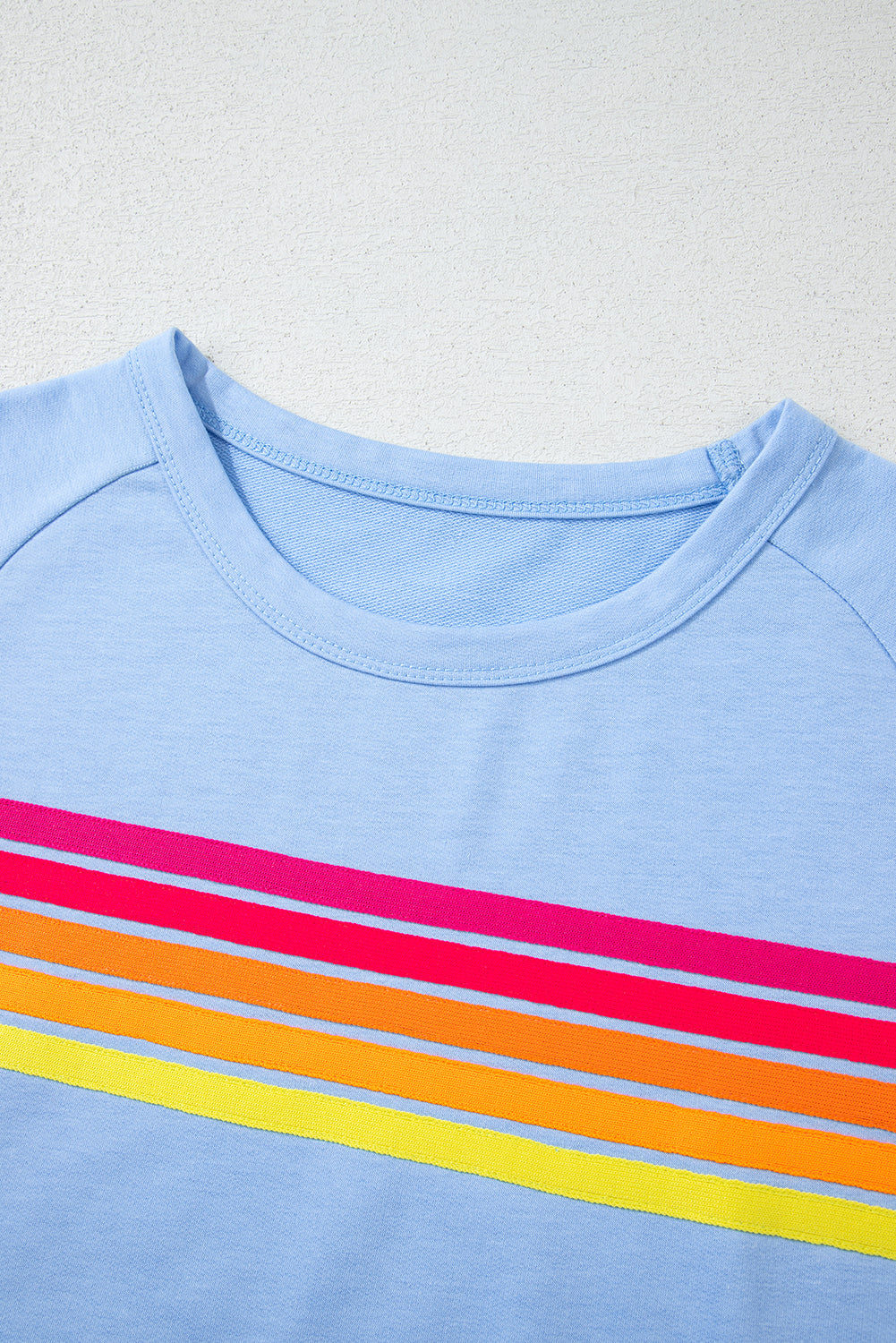 Bonbon Colorful Striped Casual Tee