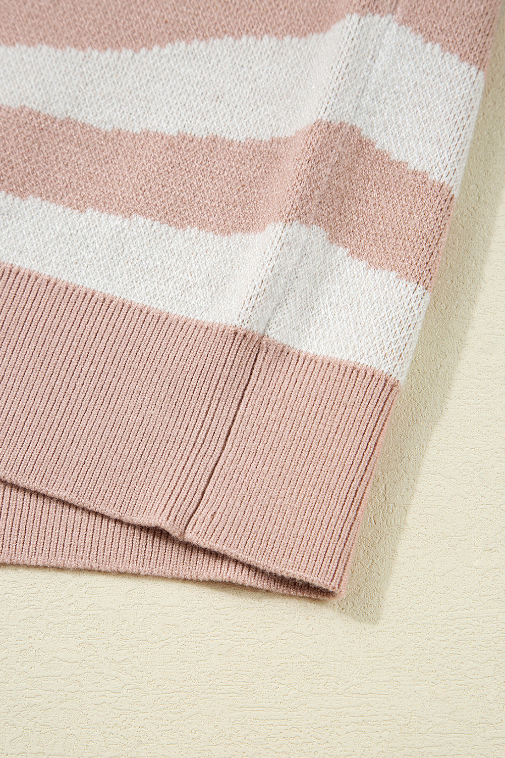 Apricot Cactus Pattern Button Front Knit Cardigan