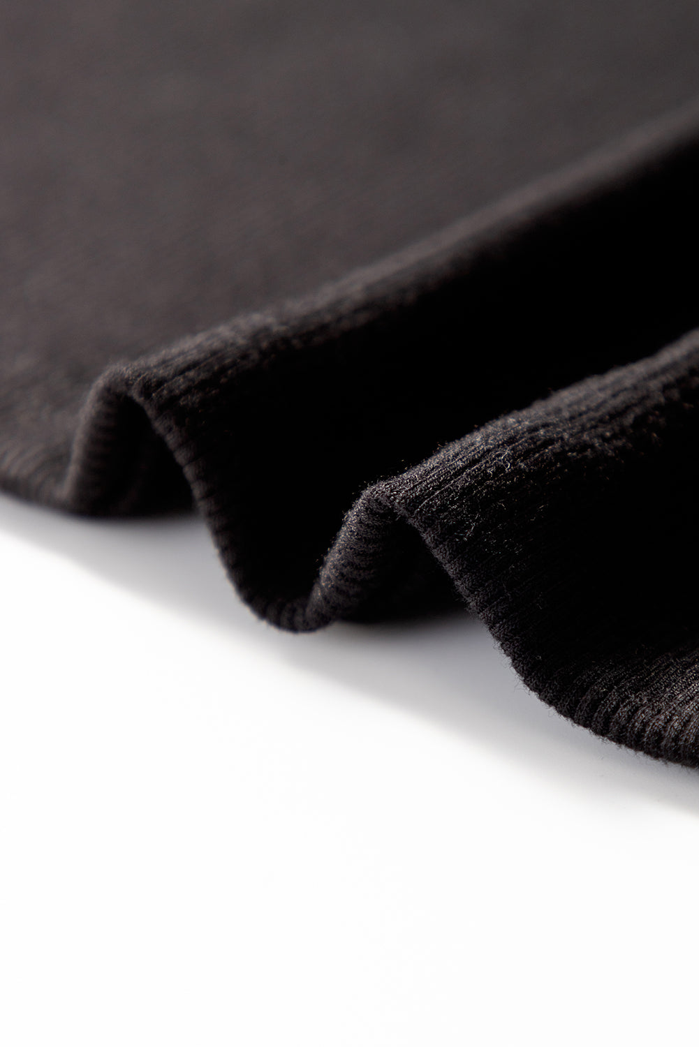 Haut ajusté à manches longues en dentelle florale noire