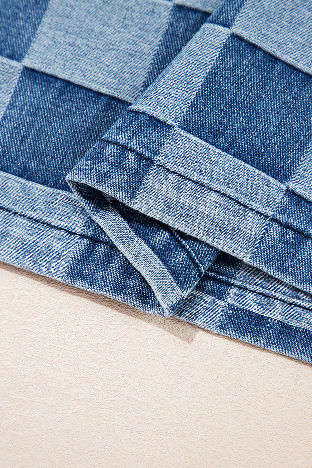 Sweat à capuche en jean bleu ciel à col zippé et poche kangourou