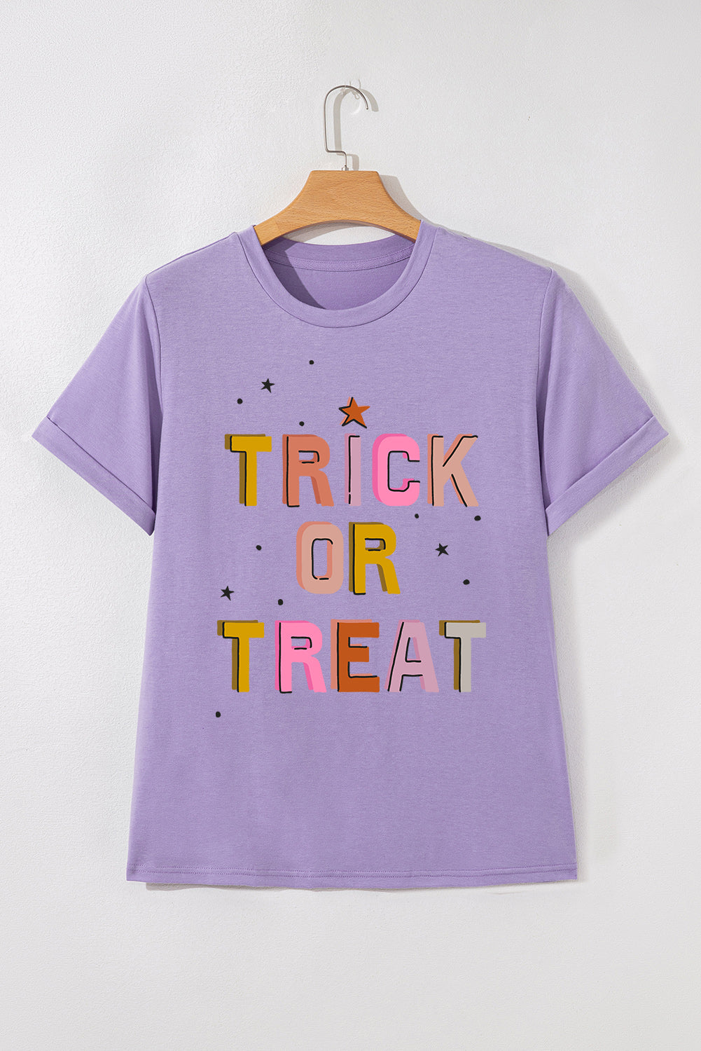 Wisteria TRICK OR TREAT Halloween Fashion Graphic T Shirt