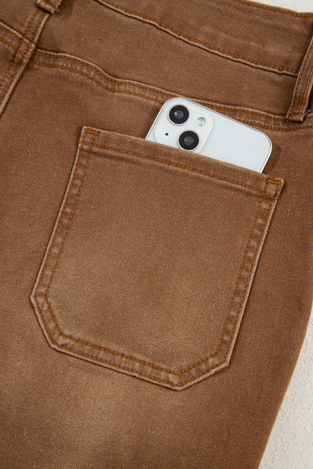 Jean large taille haute court Breen