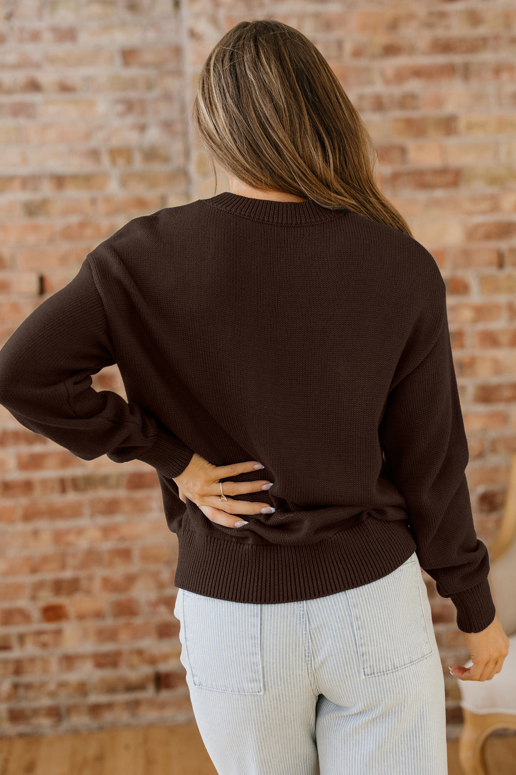 Pull western brodé Chicory Coffee Howdy