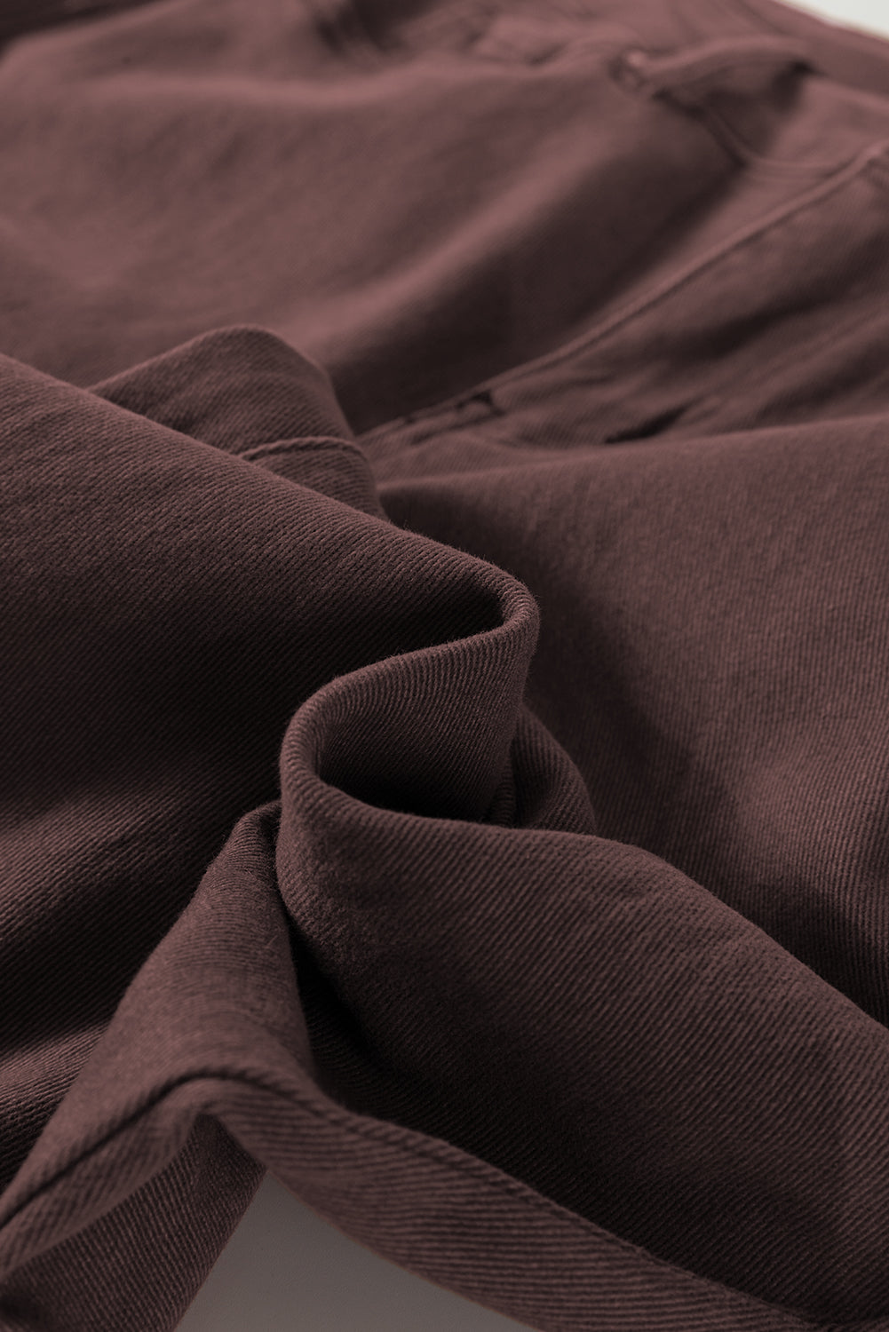 Red Dahlia Solid Color Loose Straight High Waist Jeans