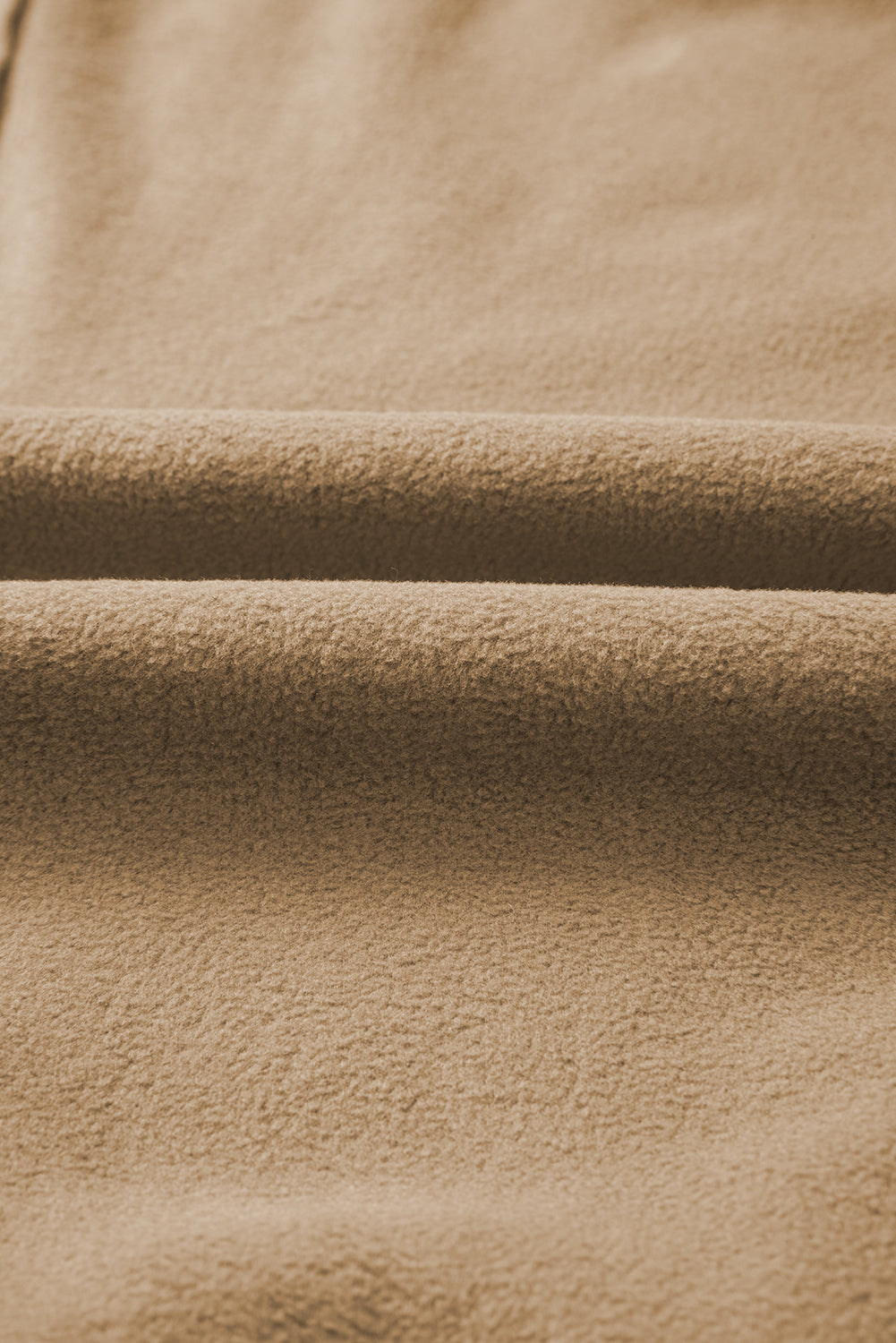 Sweat-shirt à enfiler en sherpa duveteux kaki foncé