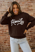 Pull western brodé Chicory Coffee Howdy