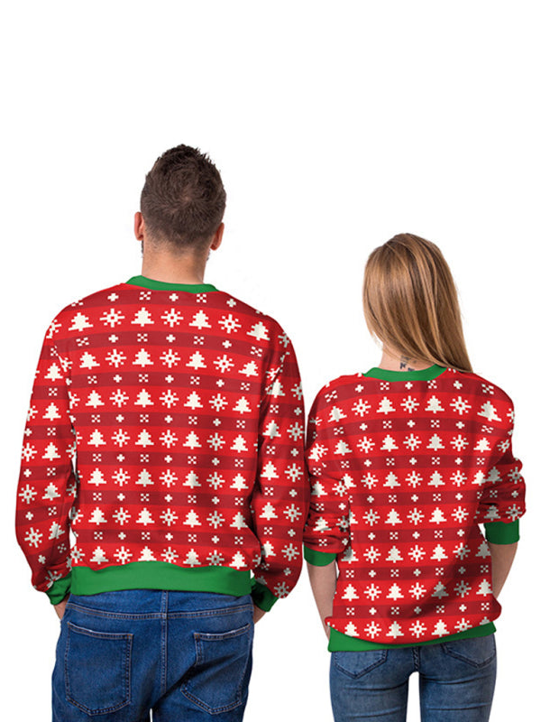 Christmas Santa Reindeer Knit Sweater