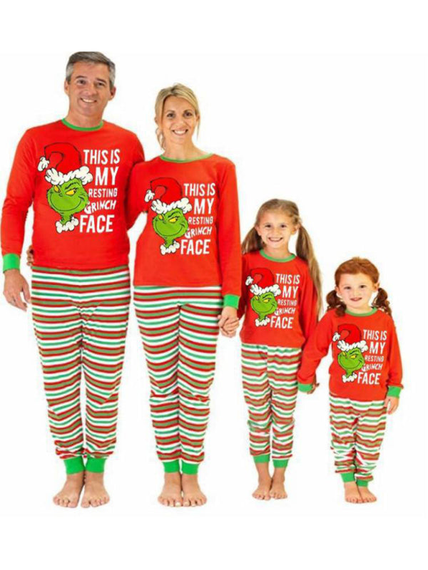 Family Matching Christmas Grinch Pajamas Set