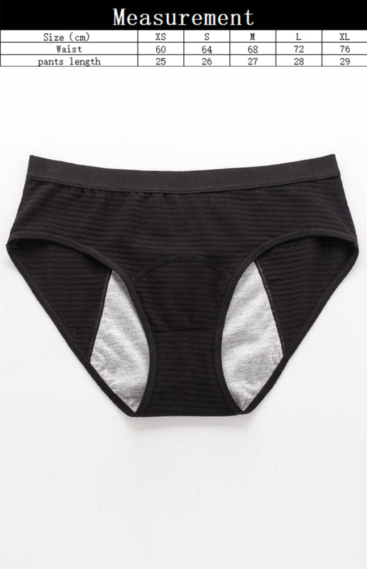 Women Breathable Striped Cotton Panties