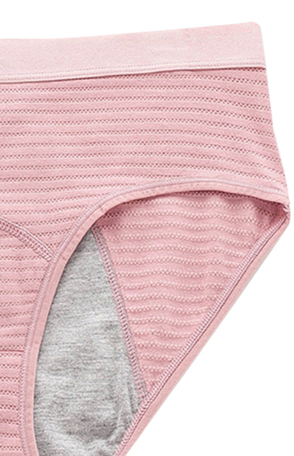 Women Breathable Striped Cotton Panties