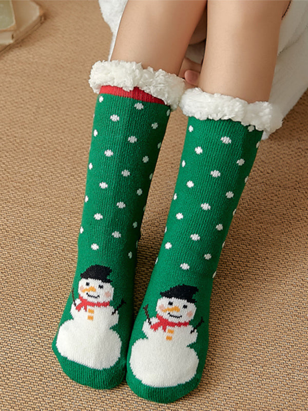 Cozy Patterned Winter Cotton Socks