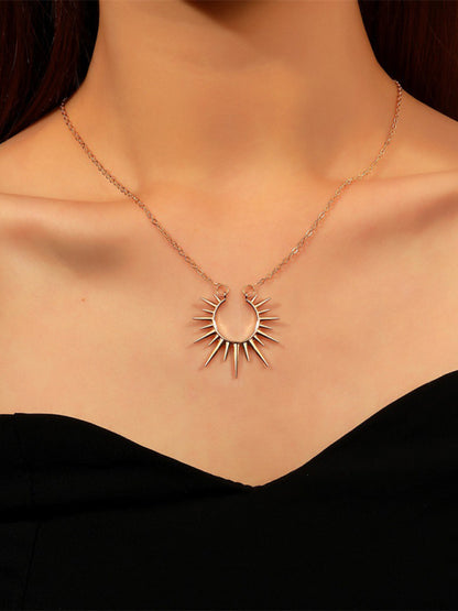 New Arrival Sunflower Pendant Necklace Retro Metal Clavicle Chain Fashion Creative Jewelry