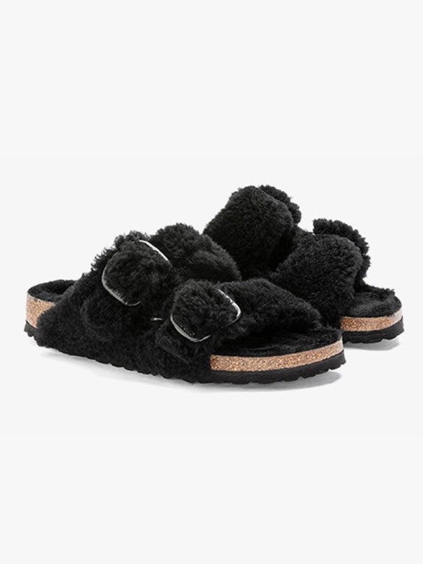 women's warm slippers cork sole Birkenstocks