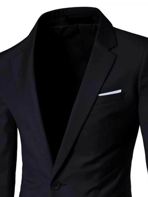 Men's Light Business Long Sleeve Blazer