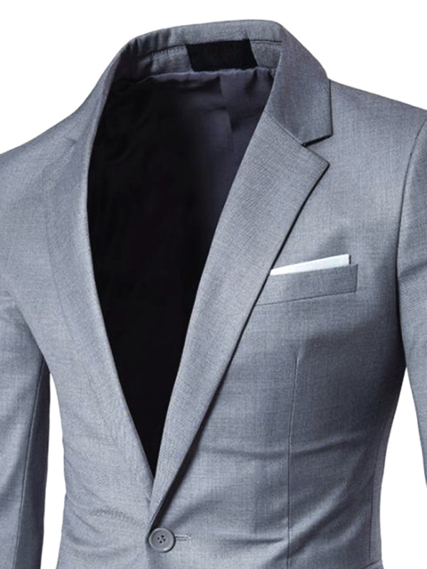 Men's Light Business Long Sleeve Blazer