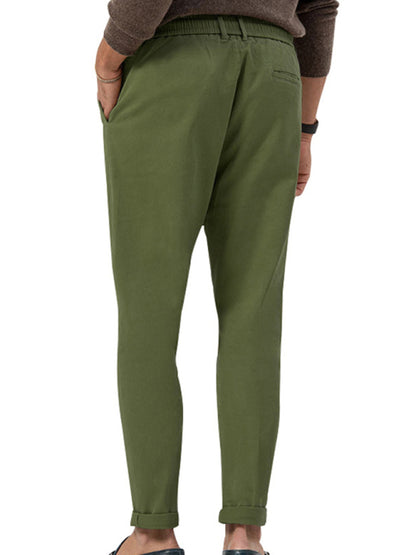 Trendy business straight solid color casual trousers