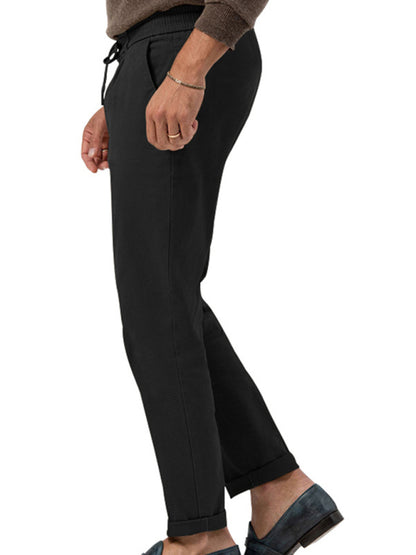 Trendy business straight solid color casual trousers