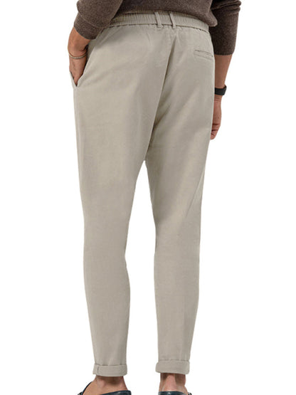 Trendy business straight solid color casual trousers