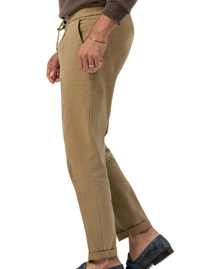 Trendy business straight solid color casual trousers