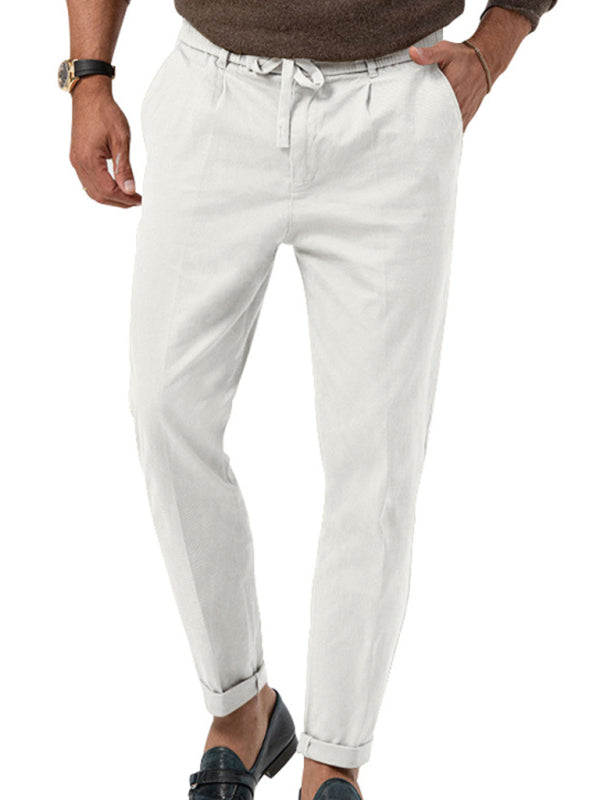 Trendy business straight solid color casual trousers