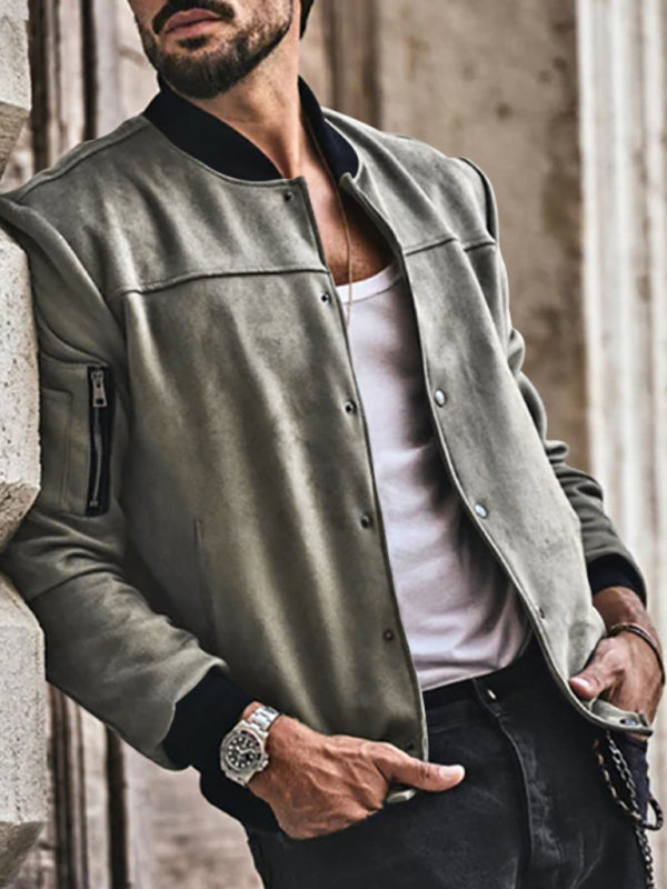 Veste cardigan décontractée à manches longues pour hommes 