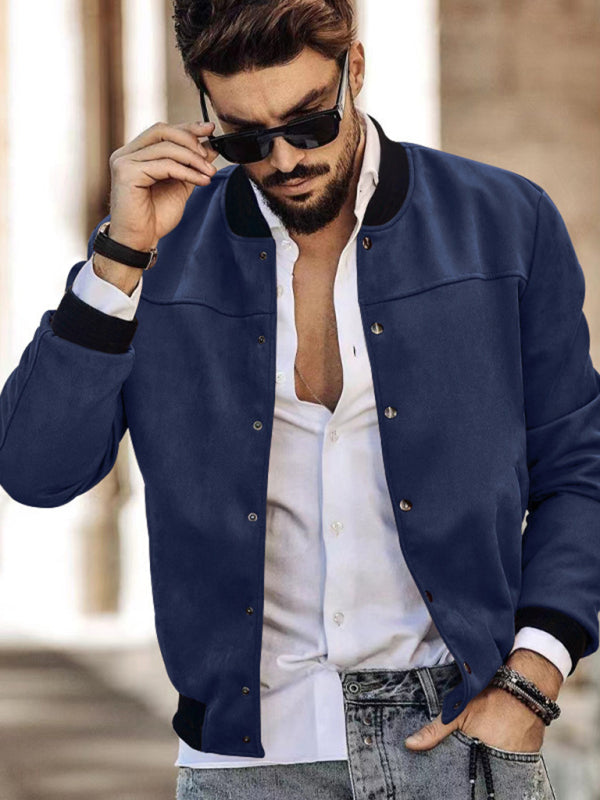 Veste cardigan décontractée à manches longues pour hommes 