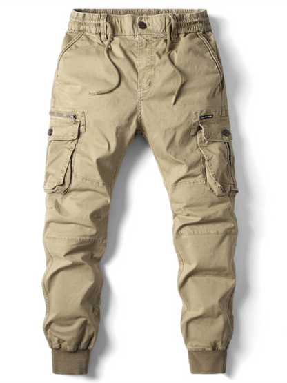 Men's casual solid color cargo pants