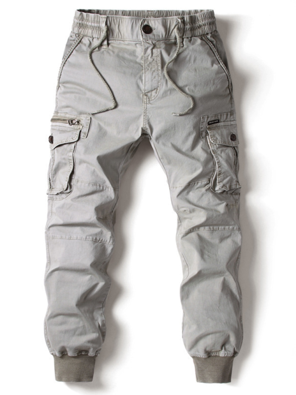 Men's casual solid color cargo pants