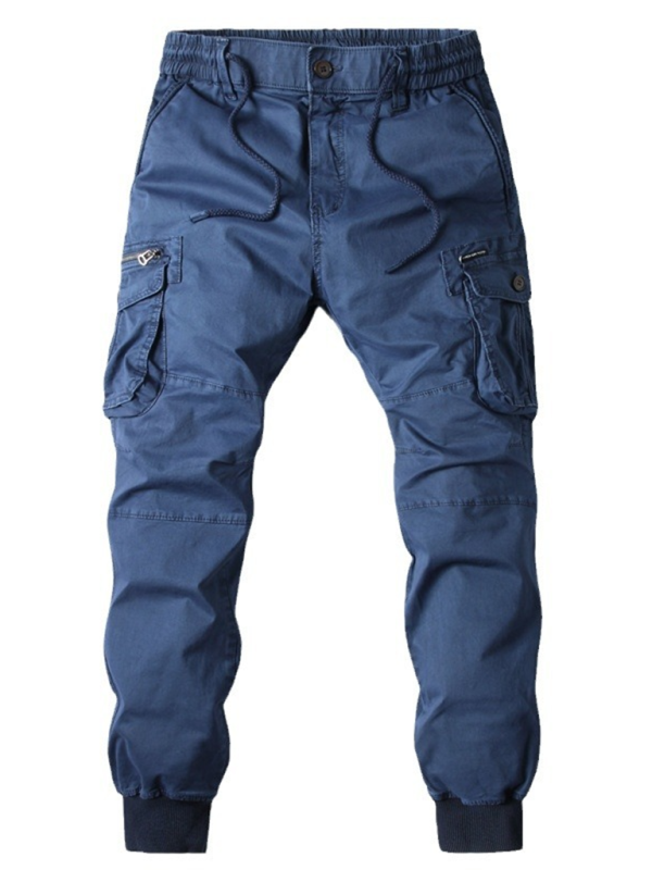 Men's casual solid color cargo pants