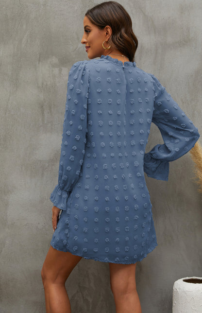 Women’s Textured Woven Shift Dress