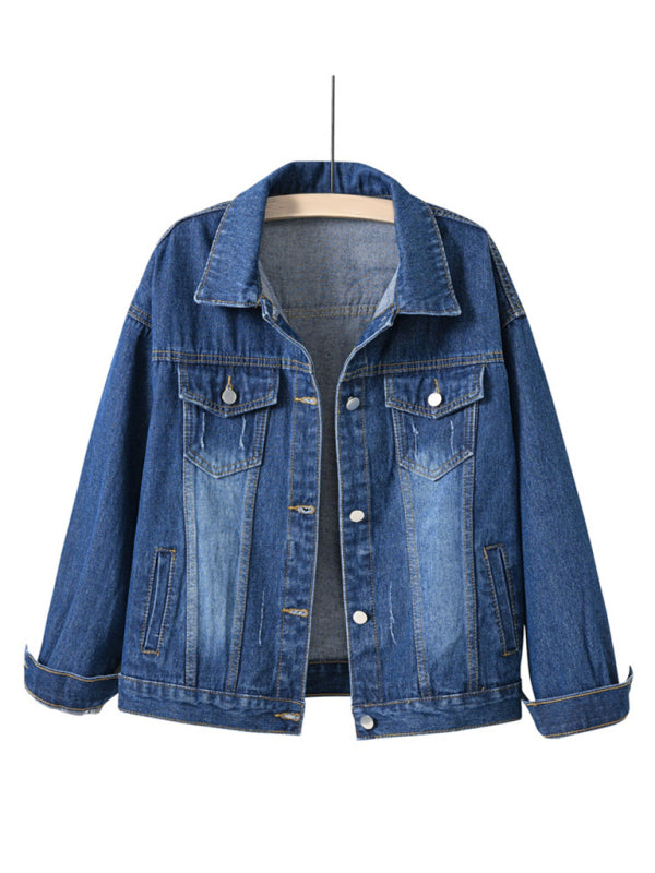 Women's New Colorful Large Size Denim Jacket