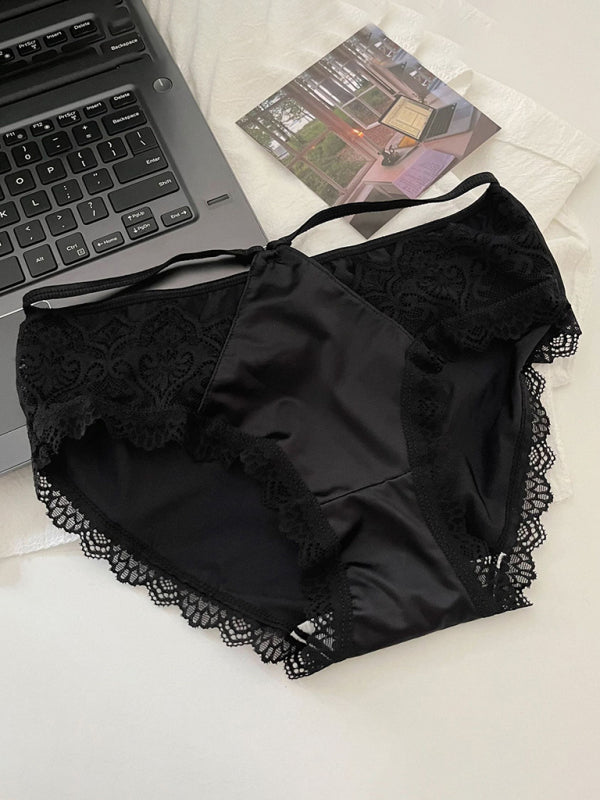 Culotte pour femme avec bordure en dentelle 