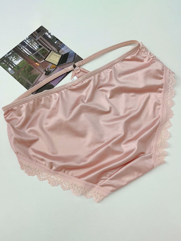 Culotte pour femme avec bordure en dentelle 