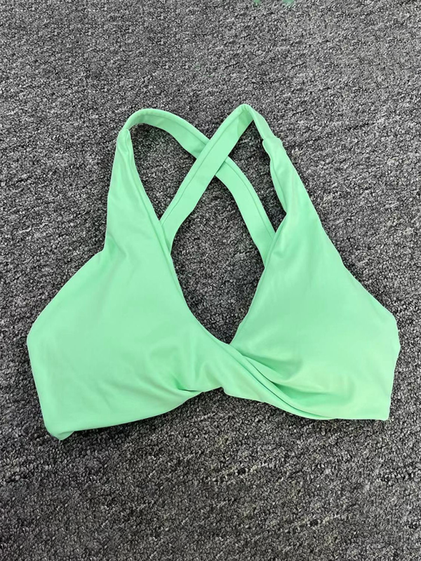 Tight-fitting quick-drying sports yoga bra for outdoor running cross-back fitness underwear