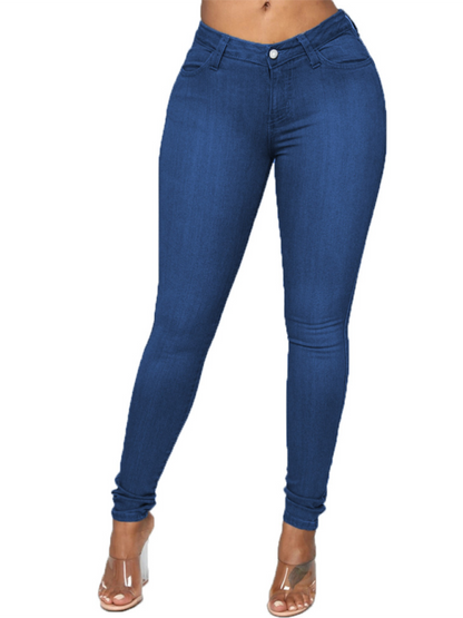 Pantalon crayon en jean skinny pour femme 