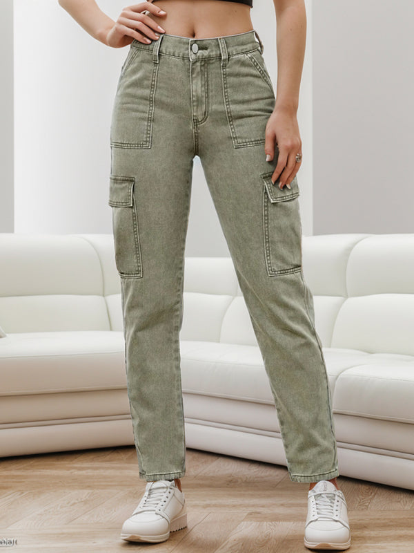 Women's Multi-Pocket Cargo Pants