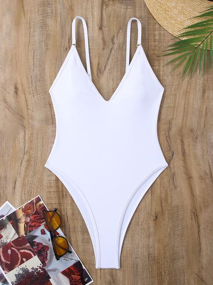 Women's multi-color sexy suspender one-piece bikini beach nightclub hot spring swimsuit