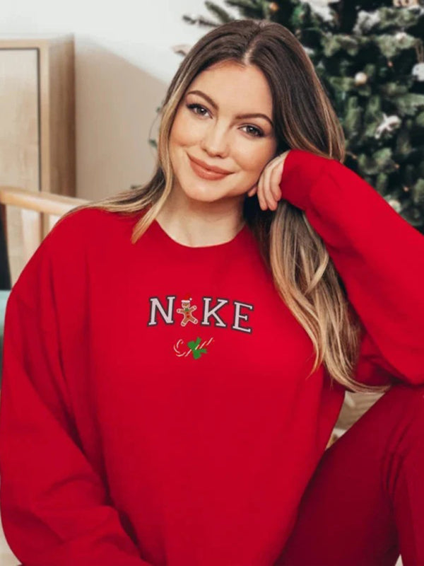 Christmas clothing women's Christmas tree print sweatshirt